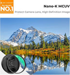 K&F CONCEPT 43mm MC UV Lens Protection Filter with Lens Cap Cleaning Cloth Optical Glass Ultra Slim 18 Multi-Layer Coatings Camera Lens UV Filter (K-Series)