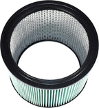 HQRP High Efficiency H14 HEPA Cartridge Filter 2-pack Replacement for Shop-vac 90350 90340 90304 9035033 90344, Fits most 4-16 Gallon Shop-Vac Wet/Dry Vacuums, Washable and Reusable, Green