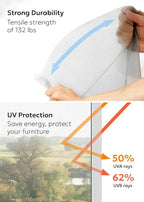 Clean Air Window Screen - Filters Pollen, Allergens, Dust, and Ash - Cleaner, Healthier Air - Easy to Cut - Ideal for Patio, Porch, and Window Screen Replacement - (22" x 15')