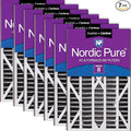 Nordic Pure 16x25x3 (Actual Size: 15 13/16 x 24 5/16 x 3) MERV 8 Pleated Plus Carbon Trion Bear Cub 255649-101 Replacement AC Furnace Air Filters 7 Pack