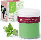 Vitamin C Shower Filter Replacement Cartridge + Shower Steamers Aromatherapy - K Beauty Skin & Hair Enhancement, Universal Water Filter Replacement for AquaBliss - Peppermint