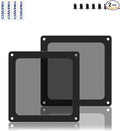 Dust Filter PC 90mm for Computer Cooler/PSU/Routers Nylon 80 Mesh, Magnetic Frame PC Fan Dust Mesh Cooler Filter Dustproof Computer Fan Grills (Nylon, 90 * 90mm, 2pcs, Black)