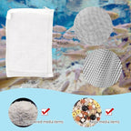 5 Pack Aquarium Filter Media Bags, 5.5 x 7.9 Inch Reusable Mesh Bags with Zipper for Activated Carbon Resins (5)