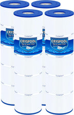 Cryspool® 07077 Filter Compatible with CCP420, Clean and Clear Plus 420, PCC105-PAK4, R173576, C-7471, 178584, 817-0106, FC-6470, 4×105 Sq. Ft Pool Filter Cartridges, L×OD: 26-1/16"×7”, 4 Pack