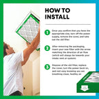 Filterbuy 14x24x1 Air Filter MERV 8 Essential Dust & Allergy Defense (2-Pack), Electrostatic Pleated HVAC AC Furnace Filters Replacement, Made in USA (Actual Size: 13.38 x 23.38 x 0.75)