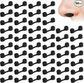 100 Pieces Nose Plug Filter Disposable Nose Dust Filters Bulk Sponge Nostril Filters for Spray Tanning Welding Dust Allergies Dust Construction Areas (Black)