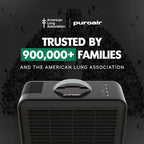 PuroAir 100i HEPA Air Purifier for Home Pets - Covers Up To 550 Sq Ft - Filters Up To 99.9% of Pollutants, Smoke, Pollen, Dust - Quiet HEPA Air Filter - Air Purifiers for Bedroom