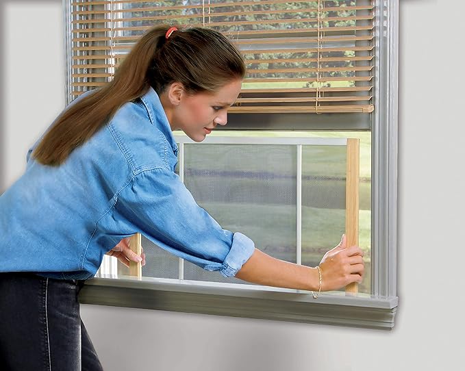 Frost King 2AWS1837 WB Marvin Adjustable Window Screen, 18in High x Fits 21-37in Wide (2 Pack)