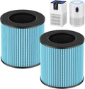 B-D02L/M05 Smoke Remover Replacement Filter, Compatible with MOOKA B-D02L/M05 Air Purifiers, for VEWIOR B-D02U, KOIOS B-D02L, for Tailulu D10 Air Purifiers, Blue, 2 Pack