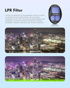 Light Pollution Filter for DJI Mavic 4 Pro, LPR Filter Reduces Urban Orange Glow, Enhances Night Sky Contrast for Astrophotography, Captures Clearer Stars & Nebulae