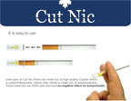 Cut-Nic 8 Hole Easy Draw Disposable Cigarette Filters - (1200 Filters) Including 4 Travel Cases