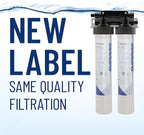 Pentair Everpure H-1200 Drinking Water System, EV928200, NSF Certified to Reduce Lead & PFOA/PFOS, Dual Cartridge System with Filter Head, Cartridges and Hardware, 1,000 Gallon Capacity, 0.5 Micron