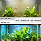 4 Set Aquarium Media Maintenance Kit, Replacement for Seachem Tide 55-Gallon Filter — Includes 4 Blue Sponges, 4 Bags of Activated Carbon, 4 Ceramic Rings, and 4 Mesh Bags.