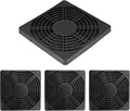 4Pcs 120mm Cooling Fan Filter, Plastic Dustproof Mesh Cover for PC Computer Case, Effective Dust Protection, Easy Installation, Reusable Filter Grill Black