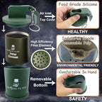 Personal Smoke Air Filter - Replaceable Filter,Suitable for Capturing Smoke and Removing Odors in Cars, Offices and Bedrooms, Durable for 500 Times of Use, Easy Breathing(Camouflage)