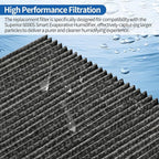 4-Pack Humidifier Premium Replacement Filters for LEVOIT Superior 6000S Smart Evaporative Humidifier + 2-Pack Top Fill Humidifier Filters Replacement, Gray