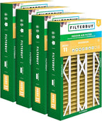 Filterbuy 16x26x5 Air Filter MERV 11 Superior Pet & Allergy Defense (4-Pack), Pleated HVAC AC Furnace Filters for Electro-Air, Emerson, White Rodgers, and More (Actual Size: 16.00 x 25.75 x 4.88)
