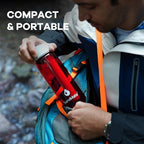 SurviMate 5-Stage 0.01μm Ultra-Filtration Filtered Water Bottle, BPA-Free Material, NSF/ANSI 42&372 Certified, Portable Water Filter Bottle for Survival, Camping, Hiking, and Emergency Use