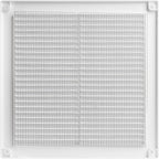 Vent Systems 8" x 8" (Opening Dimensions) White Plastic Soffit Vent Cover - Durable Flat Square Air Vent Grille with Mesh Screen - Weather Resistant Ventilation Grill, Wall & Ceiling, Indoor & Outdoor