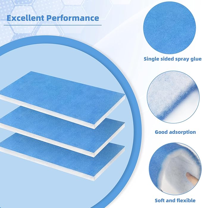U0U 10 Pieces Paint Booth Filters,Portable Spray Booth Filter, Paint Booth Exhaust Filters for Replace Airbrush Spray Booths Paint Booth