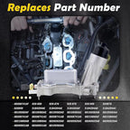 926-876 Upgraded Aluminum Engine Oil Filter Housing with Oil Cooler Compatible with 2021-2023 Dodge Challenger Charger Durango Jeep Wrangler Cherokee Chrysler 300 3.6L Replace# 68308741AF