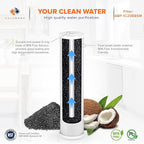 Aquaboon 5 Micron 20 x 4.5 Water Filters Whole House Set NSF Certified Water Filter Replacement Cartridges CTO & KDF & Sediment Compatible with FC25B 2 Pack