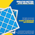 Maycold 20x22x1 MERV 11 Furnace Air Filter (6-Pack), High-Performance HVAC AC Filters for Home Use, Actual Size: 19.70” x 21.70” x 0.75”, Individually Wrapped in Plastic