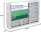 Filterbuy 17x26x4 Air Filter MERV 13 Optimal Smoke & Allergy Defense (1-Pack), Electrostatic Pleated HVAC AC Furnace Filters Replacement for Lennox (Actual Size: 16.56 x 25.94 x 4.13)