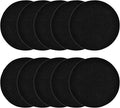 10Pcs 6.5 Inch Charcoal Filters for Kitchen Compost Bin, Replacement Activated Carbon Filters for Countertop Compost Pail Home Bucket Refill Sets, Round