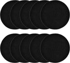 10Pcs 6.5 Inch Charcoal Filters for Kitchen Compost Bin, Replacement Activated Carbon Filters for Countertop Compost Pail Home Bucket Refill Sets, Round