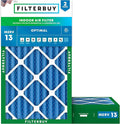 Filterbuy 22x36x4 Air Filter MERV 13 Optimal Smoke & Allergy Defense (2-Pack), Electrostatic Pleated HVAC AC Furnace Filters Replacement, Made in USA (Actual Size: 21.50 x 35.50 x 3.63)