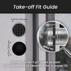 Repa Market Ø5 Inch Duct Cover – Galvanized Steel Round Duct Cap with Mesh Screen – HVAC Exhaust or Intake Vent – Exterior Pipe Air Outlet – Spiral Ventilation Ducting Metal End Plug