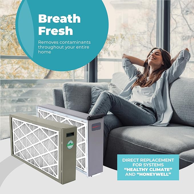 16x25x4 Air Filter Replacement MERV 11, FC100A1029 Pleated HVAC AC Furnace Filters with Wholesalehome Cleaning Cloth, 4-Pack (Actual Size: 15.94 x 24.86 x 4.38 Inches)