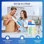 Express Water Reverse Osmosis Ultraviolet Water Filtration System – 100 GPD (Modern Chrome Faucet)