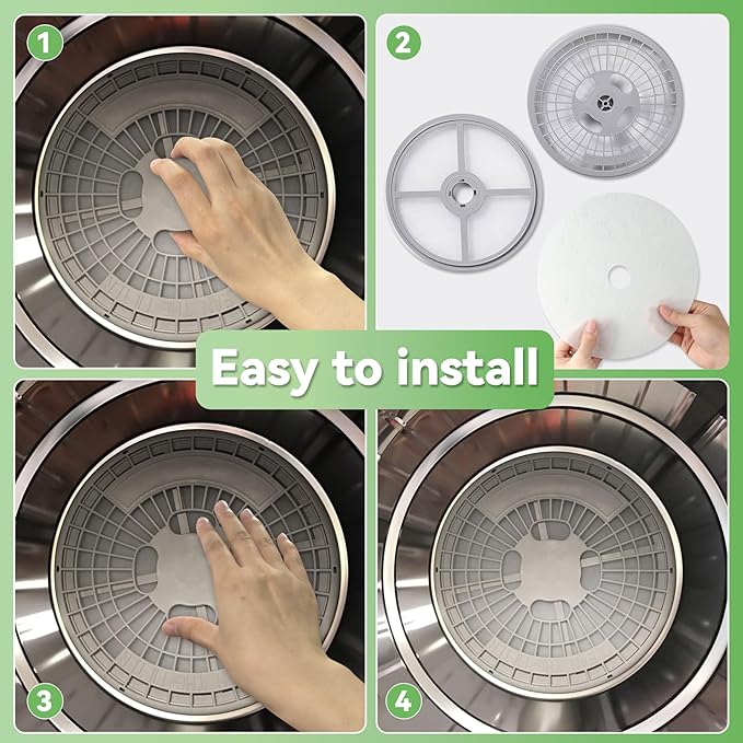 Imncya 20 Pcs Compatible Cloth Dryer Filter Set, Cloth Dryer Replacement Include 16 Dryer Exhaust Filters, 4 Dryer Air Intake Filters for Panda, Magic Chef, Sonya and Avant Dryers