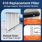 3 Pack, 410 Replacement Air Filter, MERV 11,Actual Size: 16"x28"x4", Nominal Size: 16x25x4, HVAC Furnace Filter, Compatible with AprilAire Models 4400, 3410, 2416, 2410, 1610, 1410