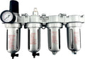 4 STAGE HIGH DUTY INDUSTRIAL GRADE ULTRA CLEAN FILTER REGULATOR COALESCING DESICCANT DRYERS SYSTEM FOR COMPRESSED AIR LINES METAL BOWLS GREAT FOR PAINT SPRAY AND PLASMA CUTTER (1/4"NPT MANUAL DRAIN)
