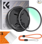 K&F CONCEPT 49mm MC UV Lens Protection Filter with Lens Cap Cleaning Cloth Optical Glass Ultra Slim 18 Multi-Layer Coatings Camera Lens UV Filter (K-Series)