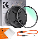 K&F CONCEPT 82mm MC UV Lens Protection Filter with Lens Cap Cleaning Cloth Optical Glass Ultra Slim 18 Multi-Layer Coatings Camera Lens UV Filter (K-Series)