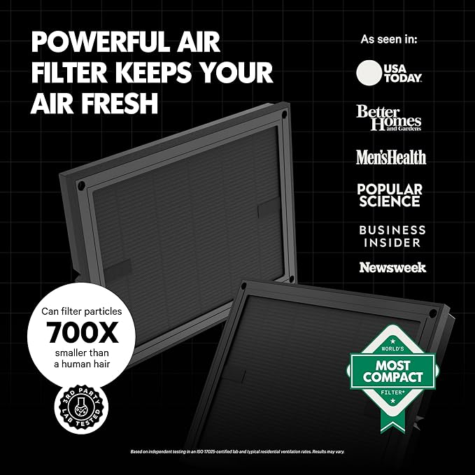 PuroAir 100i HEPA Air Purifier for Home Pets - Covers Up To 550 Sq Ft - Filters Up To 99.9% of Pollutants, Smoke, Pollen, Dust - Quiet HEPA Air Filter - Air Purifiers for Bedroom