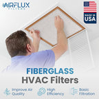 Fiberglass Air Filter -15x20x2Air Filter 12 Pack - Non Pleated 15"x20"x2", AC Filters for Home, Fiberglass, HVAC filters, Heater, Furnace Catcher for Dust - 1 YEAR SUPPLY