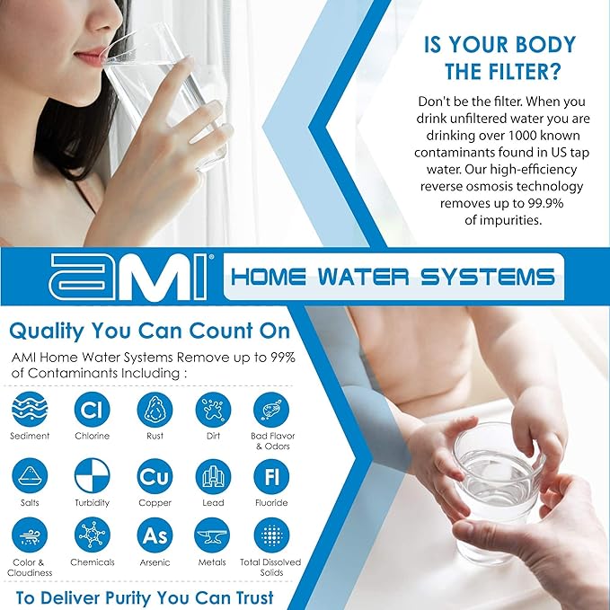 APPLIED MEMBRANES INC. 75 GPD Reverse Osmosis Membrane | RO Membrane Water Filter Replacement for Reverse Osmosis Water Filtration System | 1.8" x 12" Universal Compatibility, Pack of 10