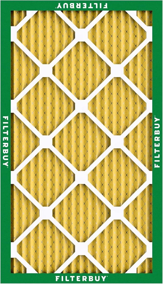 Filterbuy 12x36x1 Air Filter MERV 11 Superior Pet & Allergy Defense (2-Pack), Electrostatic Pleated HVAC AC Furnace Filters Replacement, Made in USA (Actual Size: 11.88 x 35.88 x 0.75)