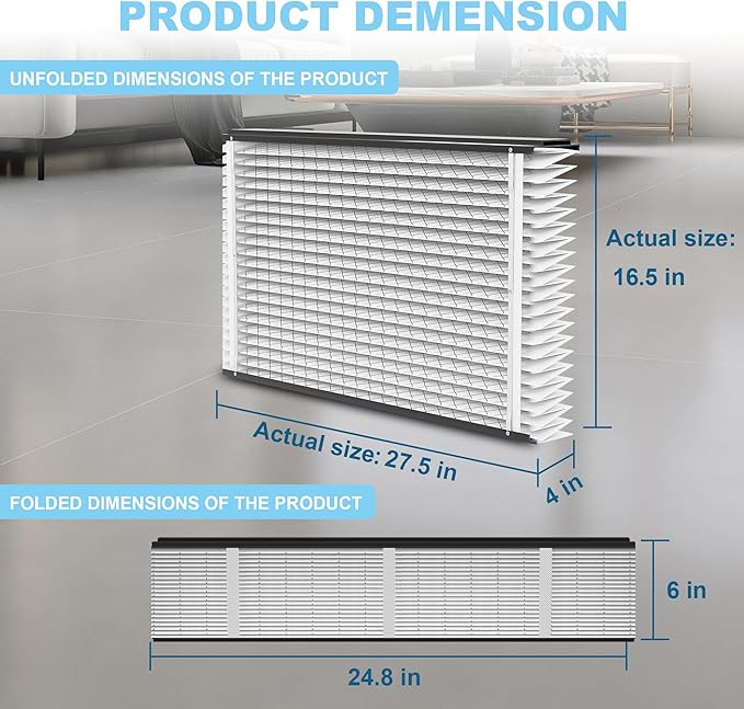 413 Replacement Filter for AprilAire Whole House Air Purifiers Models 1410, 1610, 2410, 2416, MERV 13 Furnace Air Purifier, 16x25x4 Air Filter, 1Pack