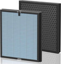 AP303/AP304 Replacement Filter Compatible with DAYETTE ＆ FRESHDEW Air Purifier AP303/AP304, 3-in-1 Filtration System Replacement Filters with Activated Carbon for Home Room, 2 Pack (Wildfire Filter)