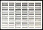 Fits 30x20 Duct Opening | Steel Return Air Grille by Handua | Vent Cover Grill for Sidewall and Ceiling | White | HVAC Cold Air Intake Grille | Outer Dimensions: 31.75"W X 21.75"