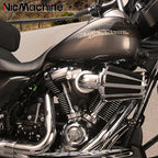 Big Sucker cone Air filter intake for harley air Cleaner Sportster Softail fatboy heritage dyna touring street road king Glide (Gauge style -Chromed, TypeD : Touring M8 17-UP, Softail 18-UP)