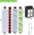 Replacement Parts for Bissell CrossWave Vacuum 1785A 2306A 1785R 1785 2306 2551 Brush Roll 1868 and Replacement Filters 1866, Compare to Part 1608683, 160-8683, 1608684 LUXRILIX