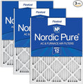 Nordic Pure 18x24x1 (Actual Size: 17 1/2 x 23 1/2 x 3/4) Pleated MERV 12 Air Filters 3 Pack