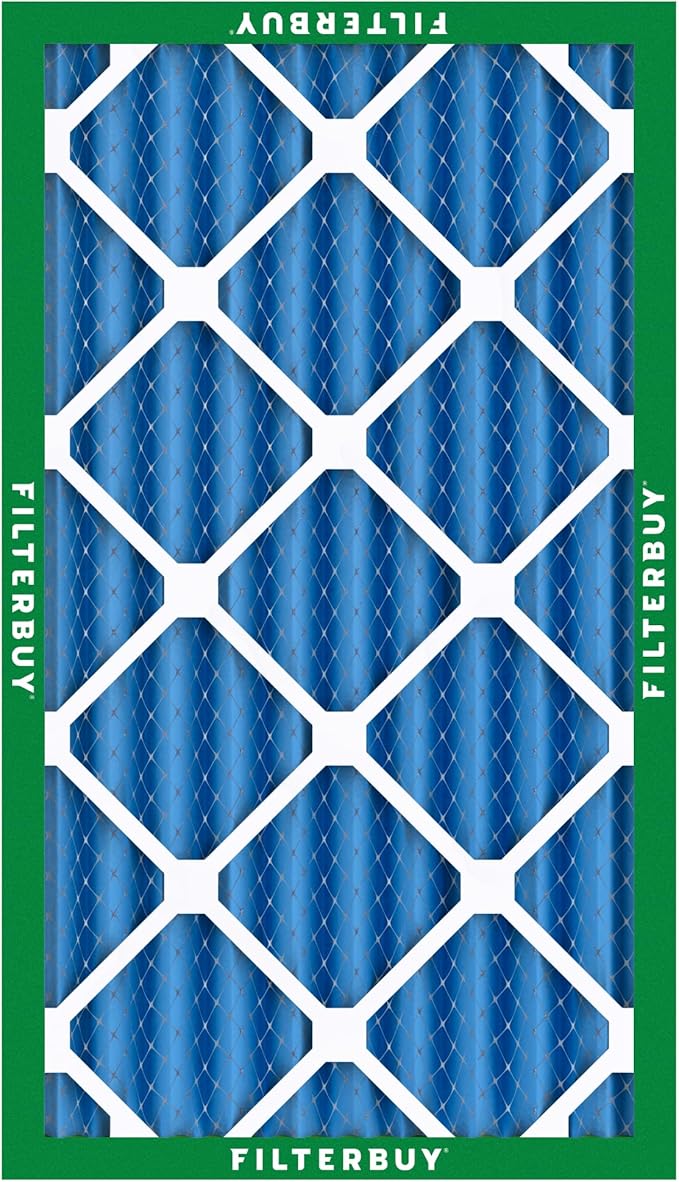 Filterbuy 16x30x4 Air Filter MERV 13 Optimal Smoke & Allergy Defense (5-Pack), Electrostatic Pleated HVAC AC Furnace Filters Replacement, Made in USA (Actual Size: 15.50 x 29.50 x 3.63)